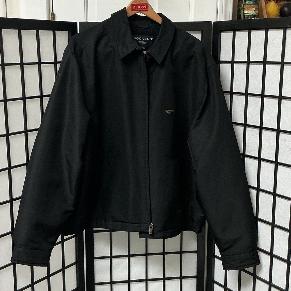 Dockers Black Men's Zip-Front Jacket
